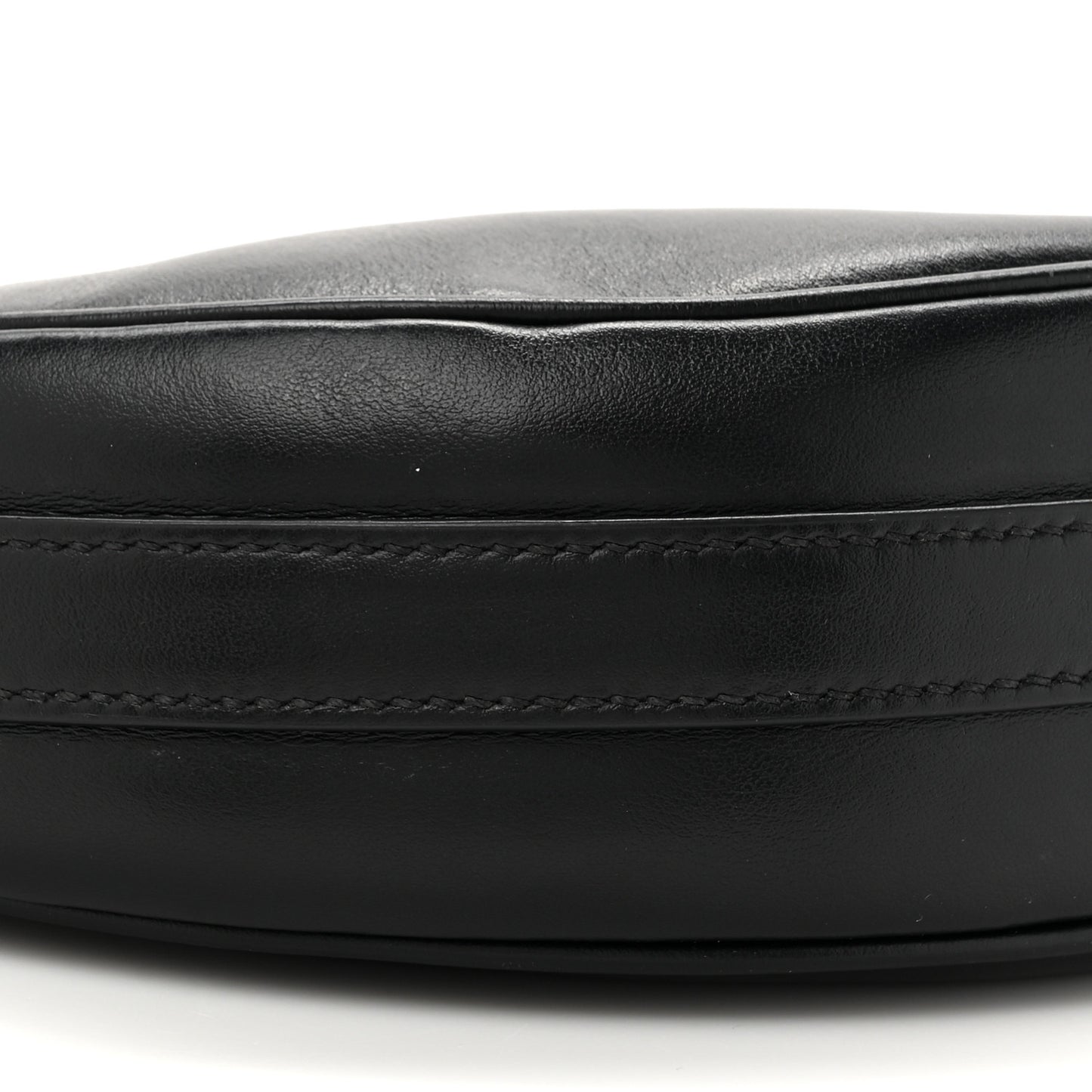 Soft Calfskin Arque Shoulder Bag Black