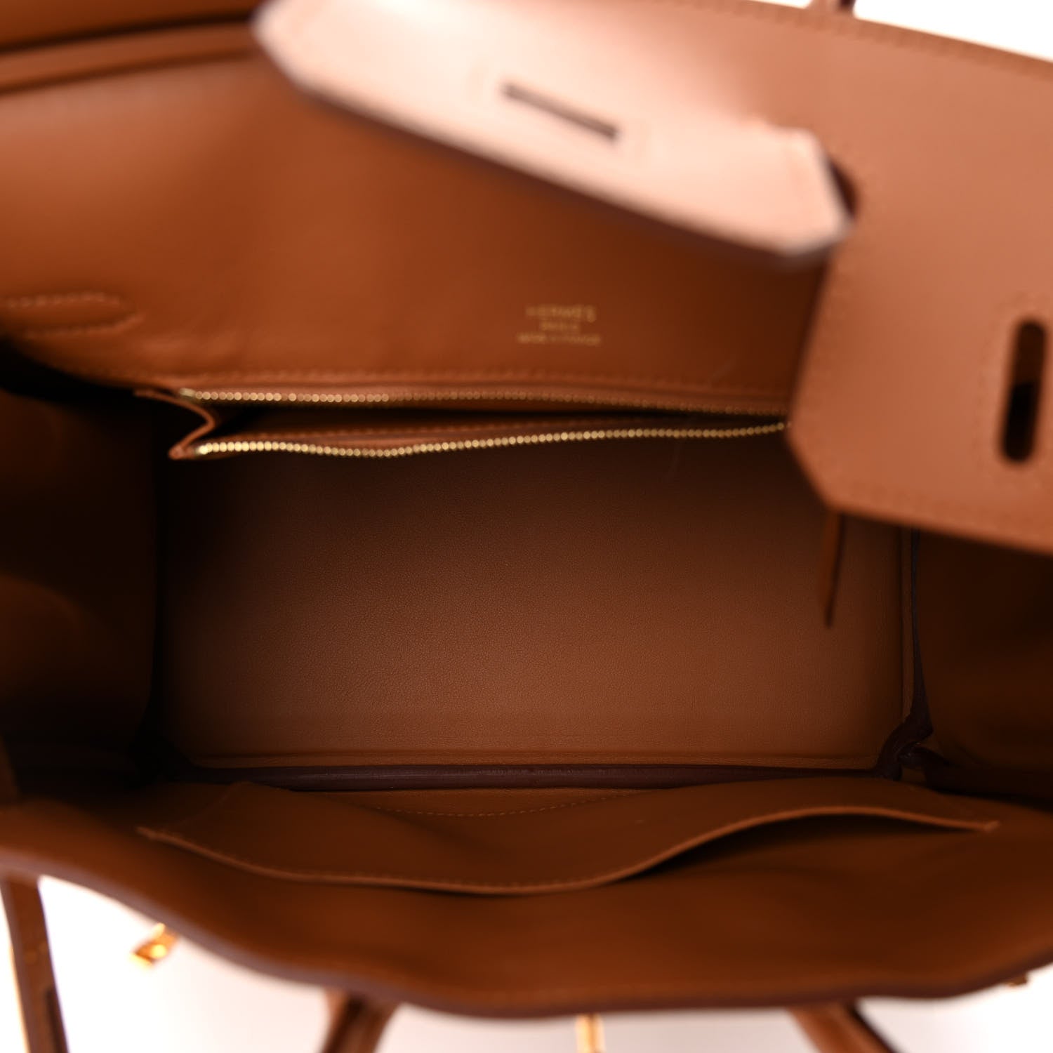 Hermes Veau Doblis Swift Grizzly Birkin 25 Gold 5 of 11