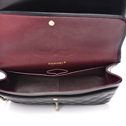 Chanel Lambskin Quilted Jumbo Double Flap Black 4 of 17