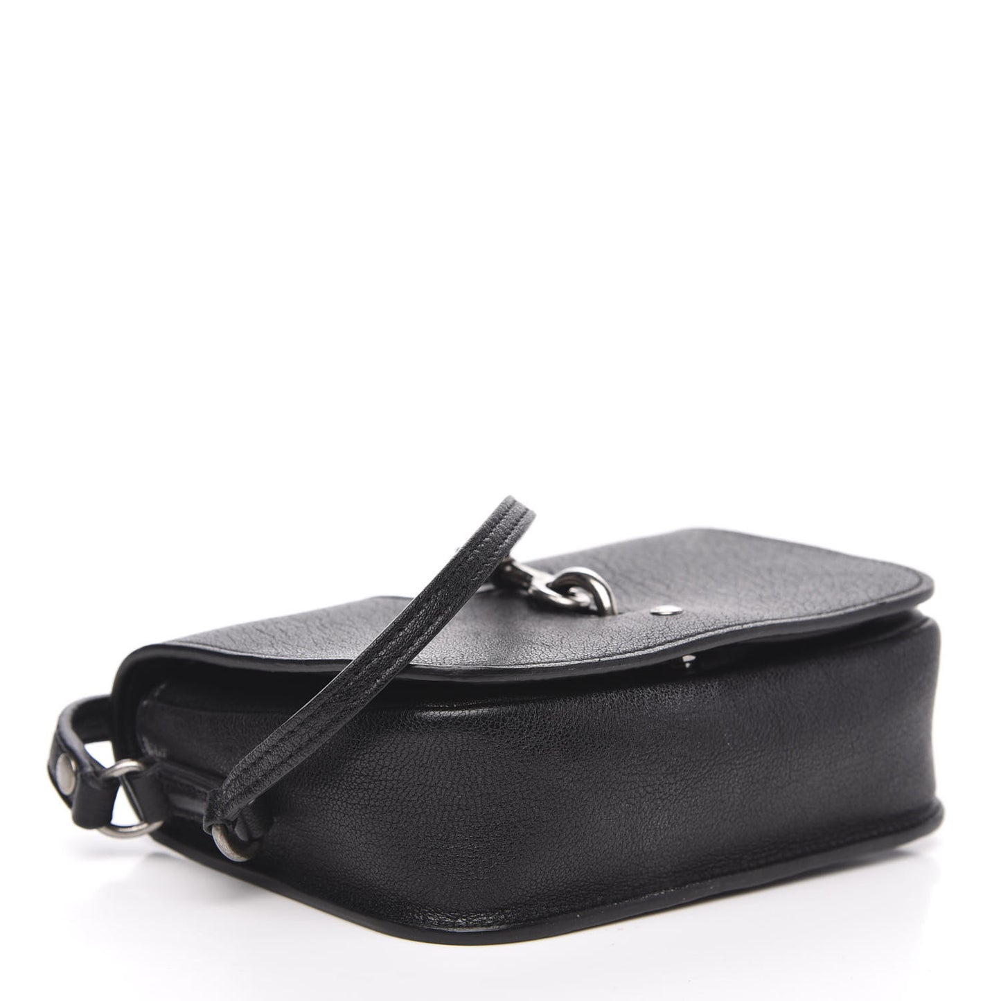 Lambskin Toy Charlotte Messenger Bag Black