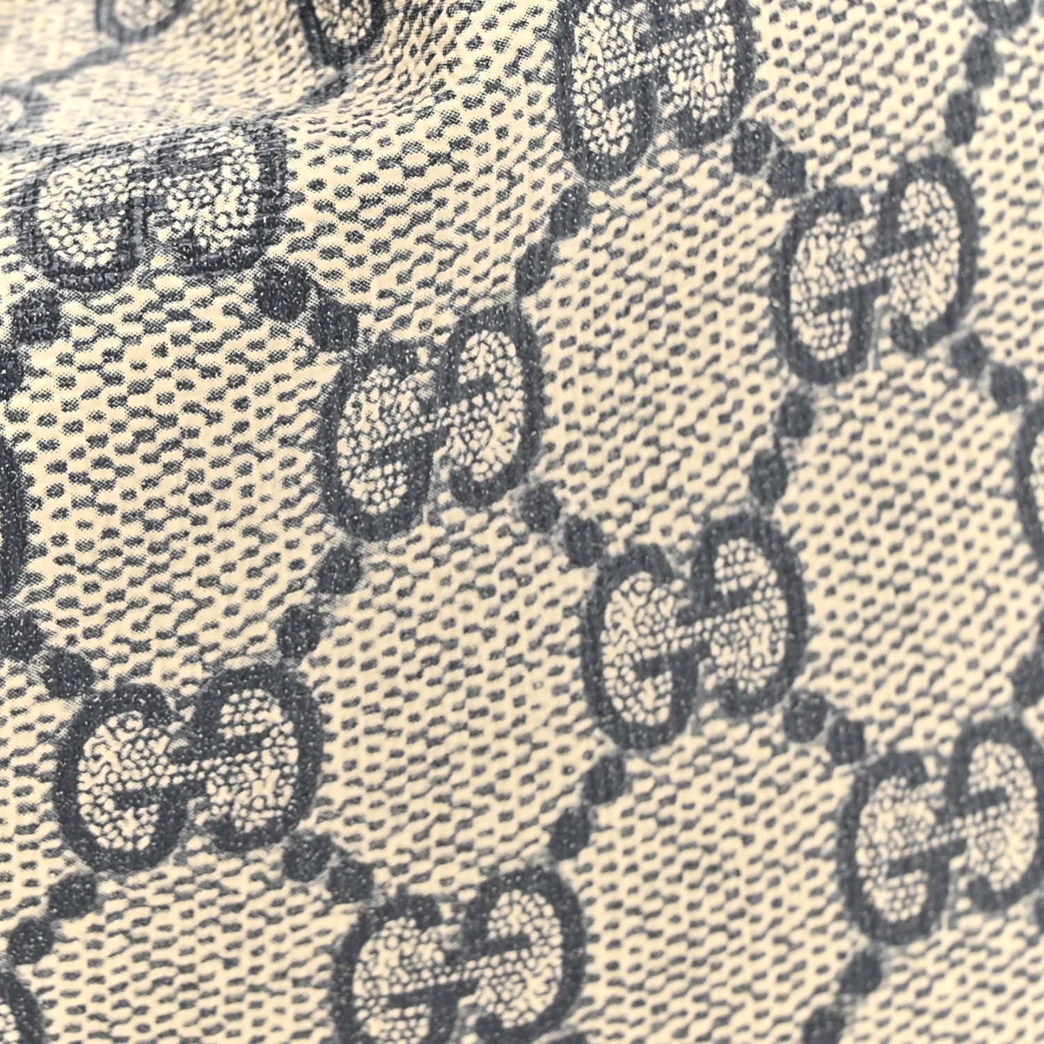 Gucci GG Supreme Monogram Textured Calfskin Web Small Attache Shoulder Bag Beige Blue 8 of 10