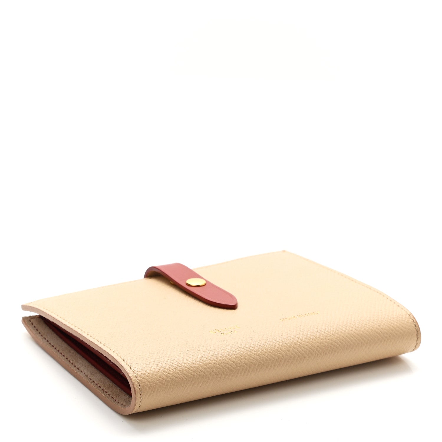 Celine Grained Calfskin Medium Multifunction Strap Wallet Powder Red 4 of 7