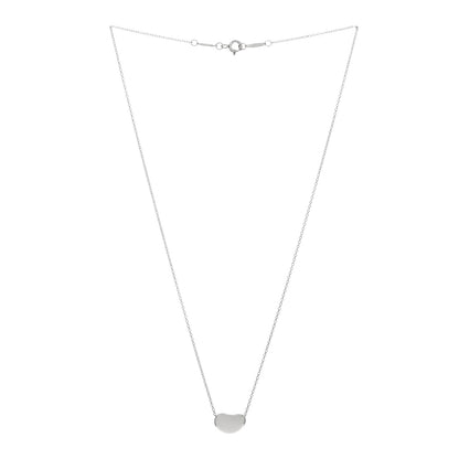 Tiffany Sterling Silver 12mm Elsa Peretti Bean Pendant Necklace 2 of 4