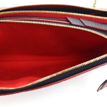 Louis Vuitton Empreinte Double Zip Pochette Marine Rouge 5 of 10