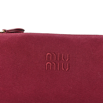 Miu Miu Gabardine Pouch Cerise Baltico 7 of 9