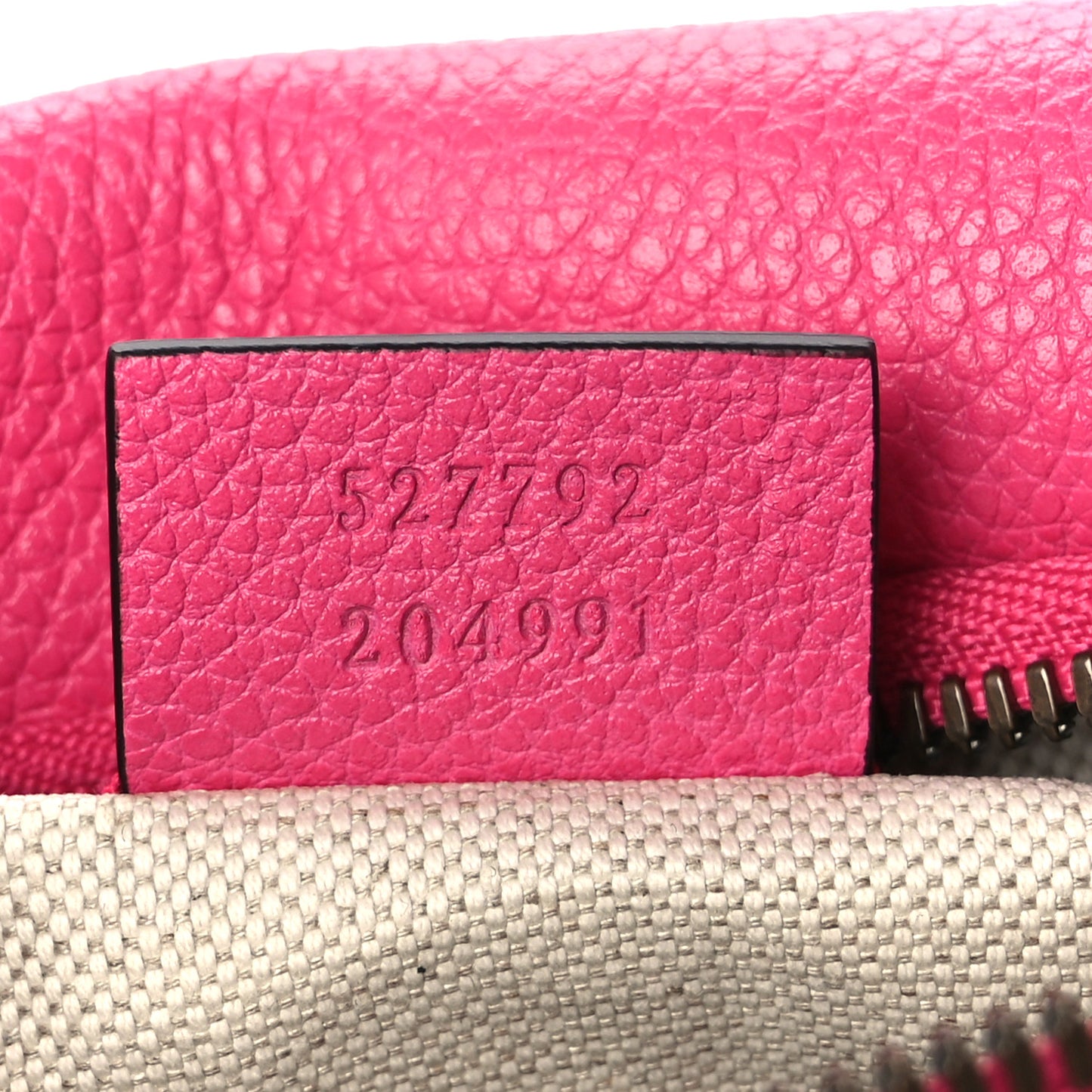 Grained Calfskin Small Logo Belt Bag Box Pink Green