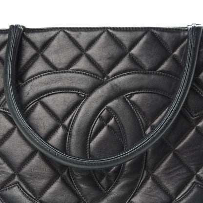 Chanel Lambskin Quilted Medallion Tote Black 12 of 20