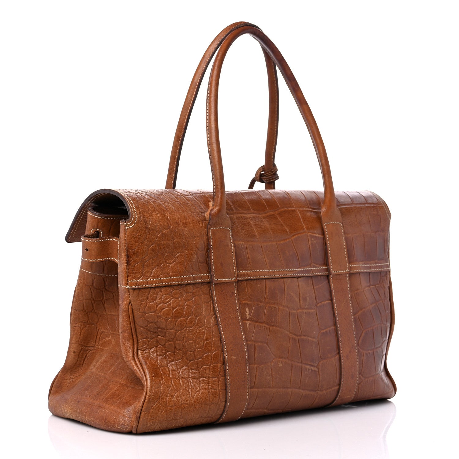 Mulberry Crocodile Embossed Bayswater Oak 3 of 23
