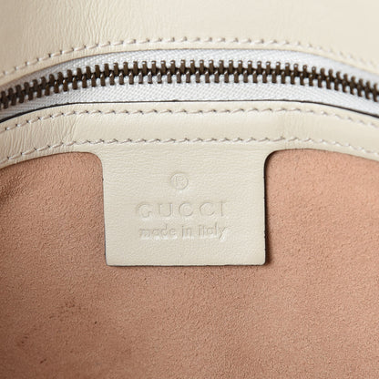 Gucci Calfskin Matelasse Small GG Marmont Shoulder Bag White 6 of 11