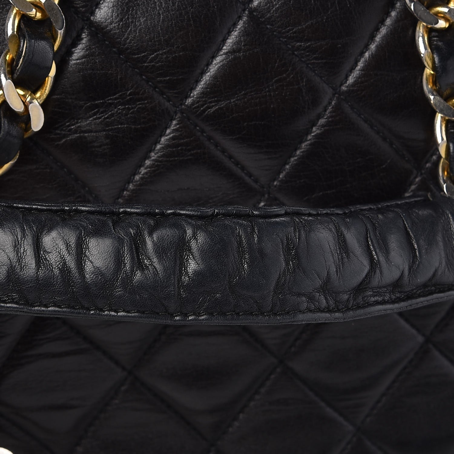 Chanel Lambskin Quilted Shoulder Bag Black 14 of 20
