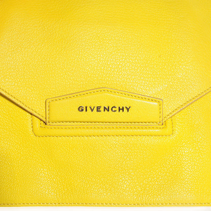 Givenchy Sugar Goatskin Medium Antigona Envelope Clutch Yellow 8 of 8