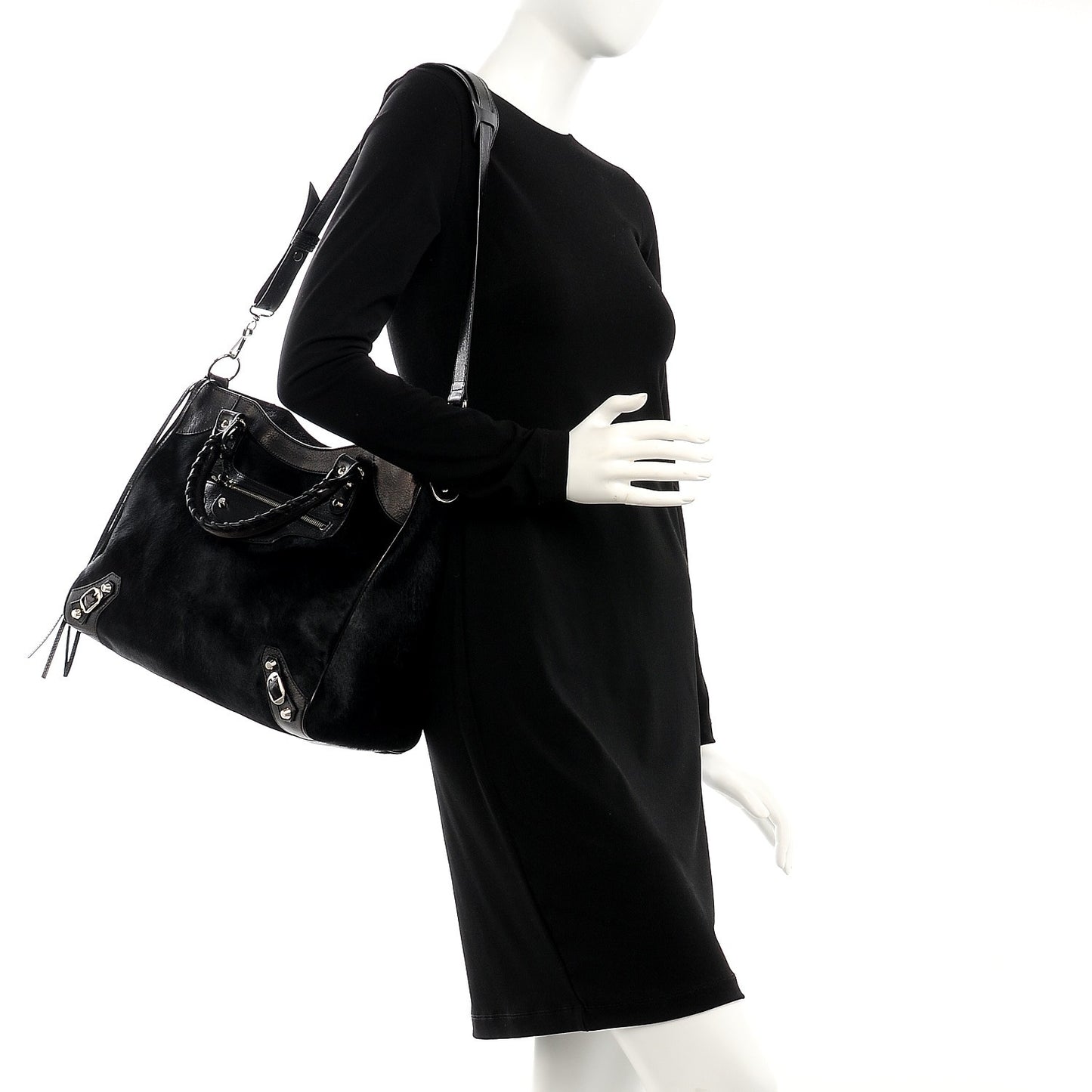 Chevre Pony Hair Velo Black