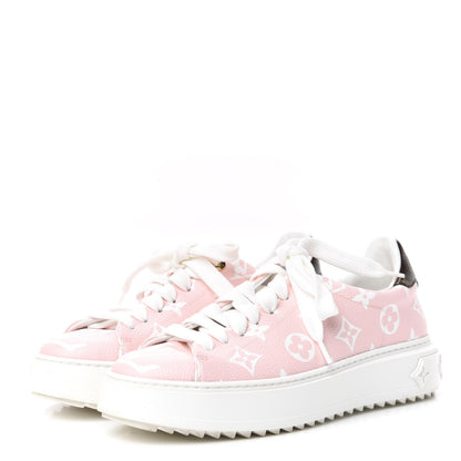 Louis Vuitton Monogram Giant Time Out Sneakers 36 Rose 3 of 11
