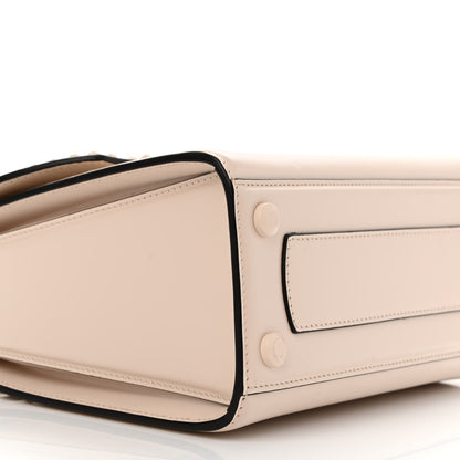 Salvatore Ferragamo Smooth Calfskin Woven Small Boxyz Bone 8 of 9