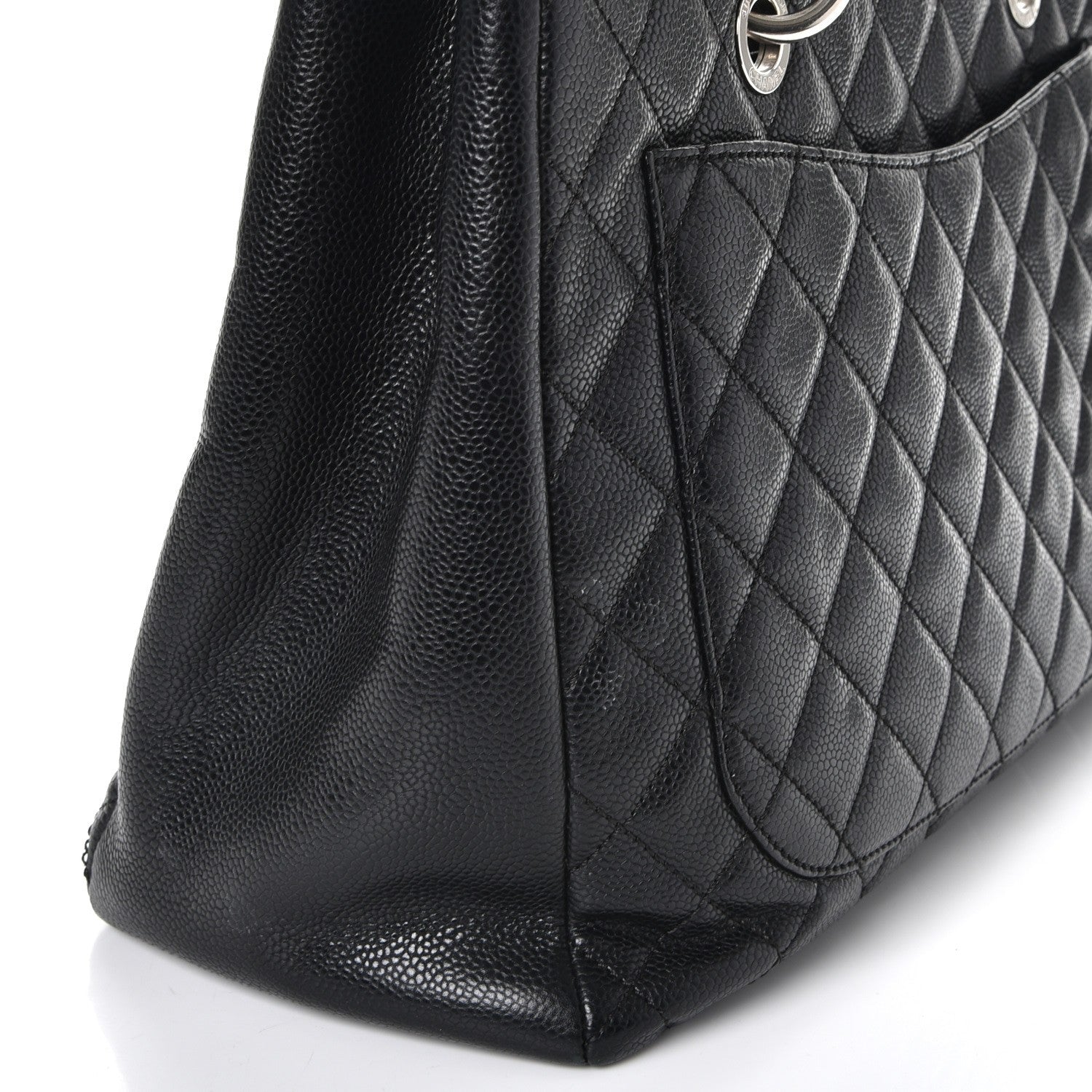 Chanel Caviar Quilted Grand Shopping Tote GST Black 9 of 14