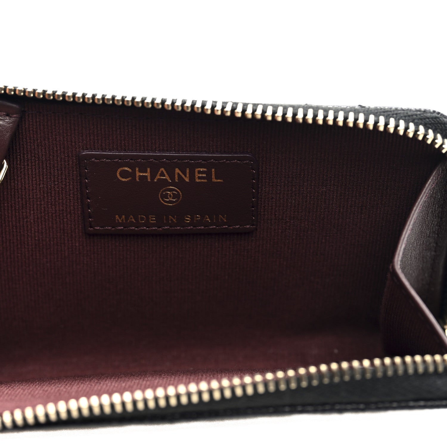 Chanel Caviar Quilted Zipped Key Holder Case Black 6 of 8