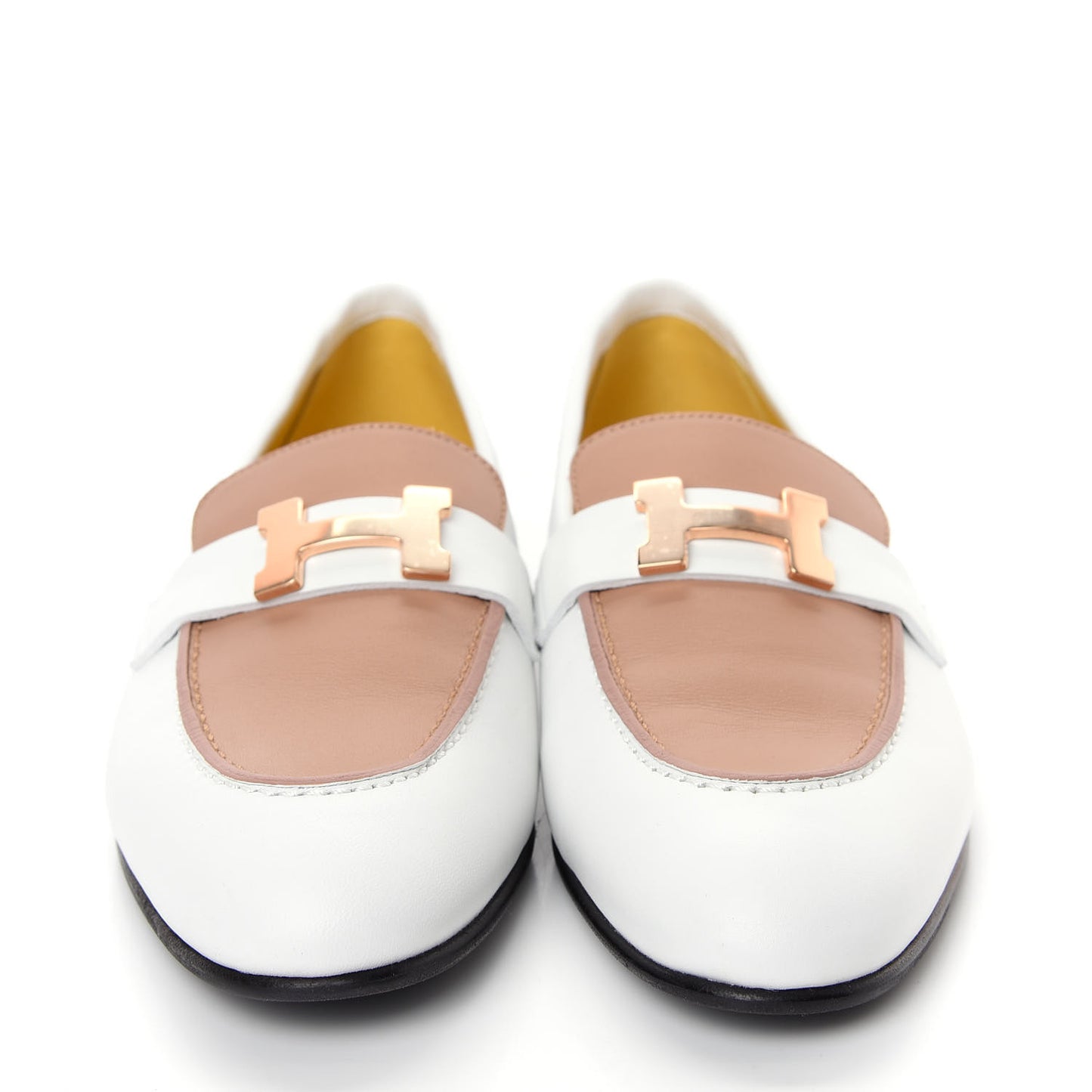Calfskin Womens Paris Loafers 37.5 White Bois De Santal