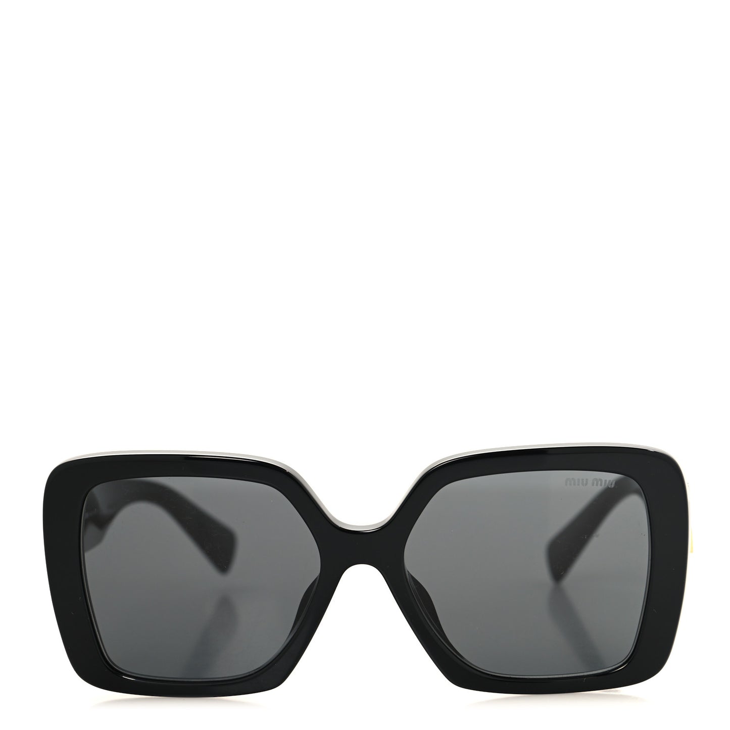 Acetate Rectangle Sunglasses SMU 10Y Black