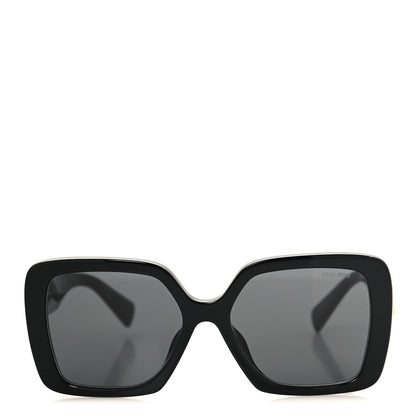 Miu Miu Acetate Rectangle Sunglasses SMU 10Y Black 2 of 7