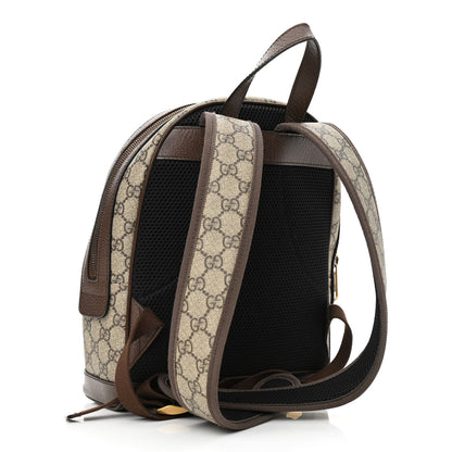 Gucci GG Supreme Monogram Calfskin Web Small Ophidia Day Backpack Beige Ebony New Acero 3 of 10