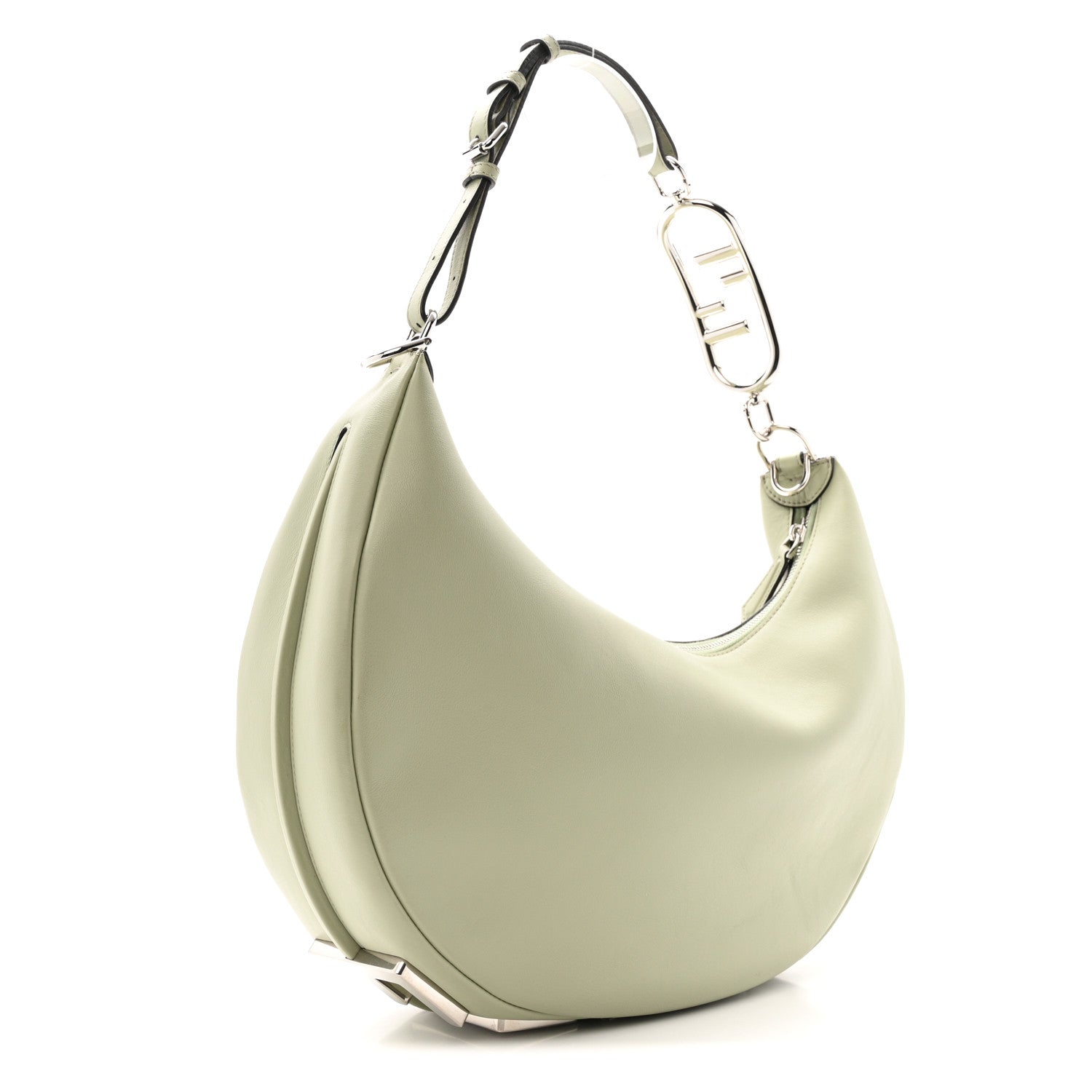 Fendi Vitello Grace Matte Medium Fendigraphy Hobo Bag Green Tea 3 of 11