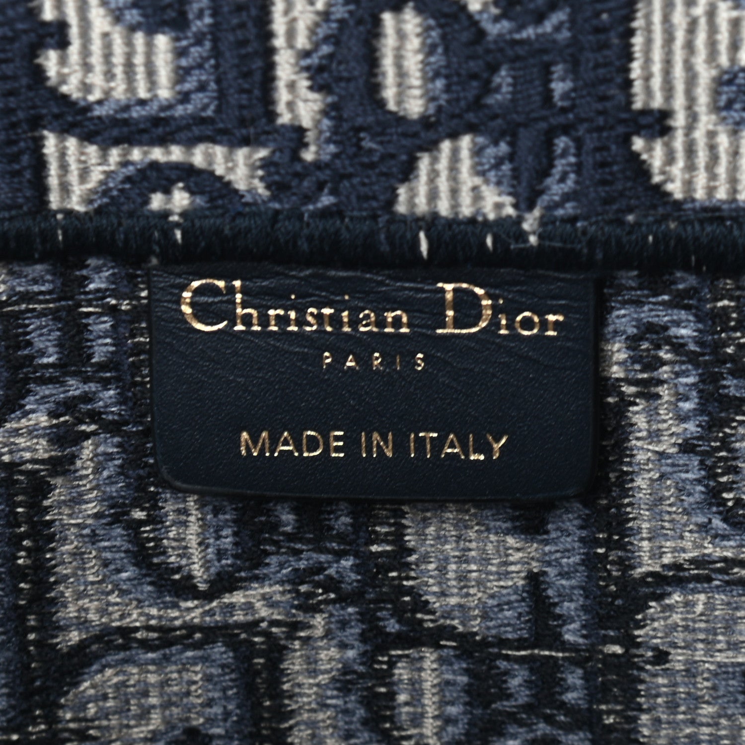 Christian Dior Oblique Medium Book Tote Blue Multicolor 8 of 9