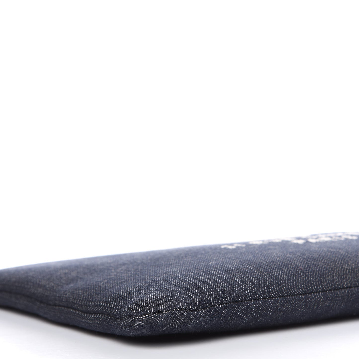 Denim Large Deauville Pouch Dark Blue