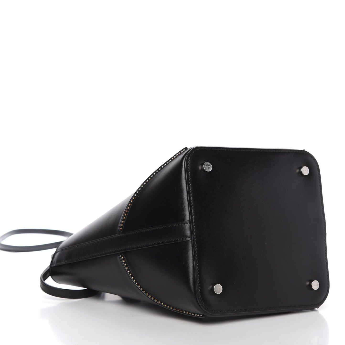 Calfskin Studded Tote Black
