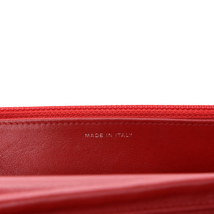 Chanel Patent Camellia Embossed Wallet On Chain WOC Dark Red 9 of 12