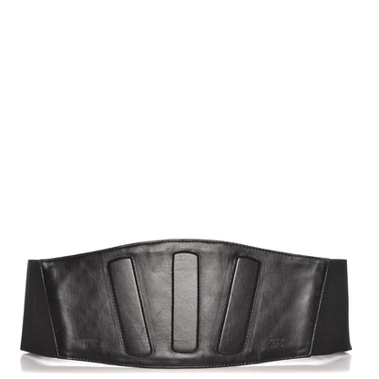 Chanel Lambskin Quilted Wide Belt Black M 1 of 10