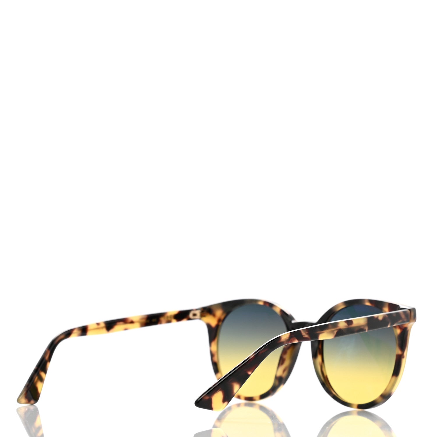 Gucci Round GG0091S Sunglasses Havana 4 of 8