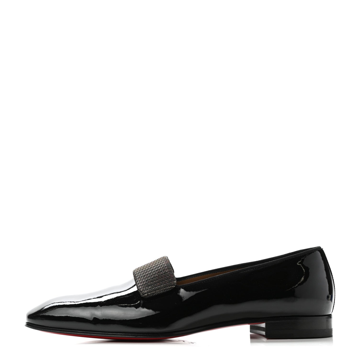 Christian Louboutin Patent Mens Vittorio Loafers 44 Black 1 of 7