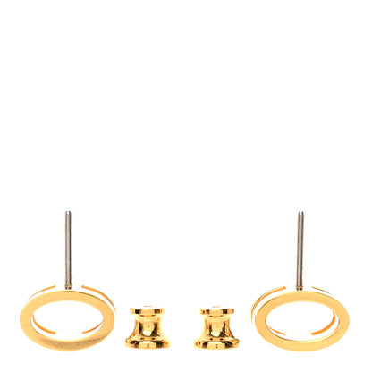 Hermes Gold Lacquered Pop H Earrings Black 3 of 6