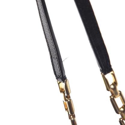Chanel Calfskin Quilted Retro Chain Flap Black 9 of 9
