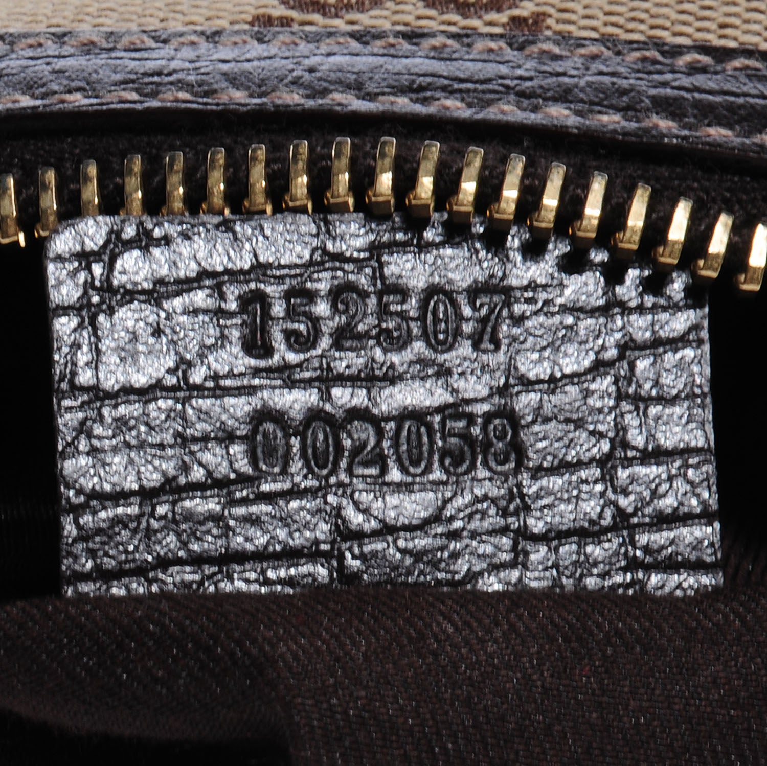Gucci Monogram Jolicoeur Wristlet Dark Brown 8 of 8