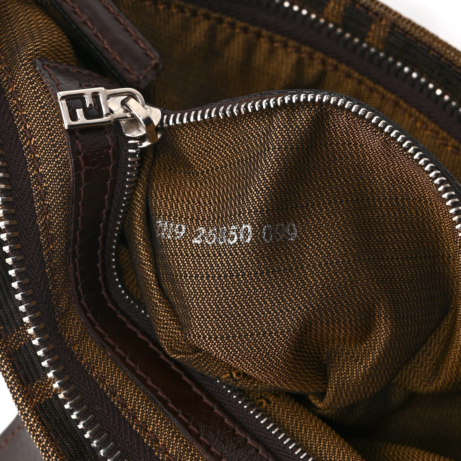 Fendi Zucca Shoulder Bag Tobacco 7 of 10