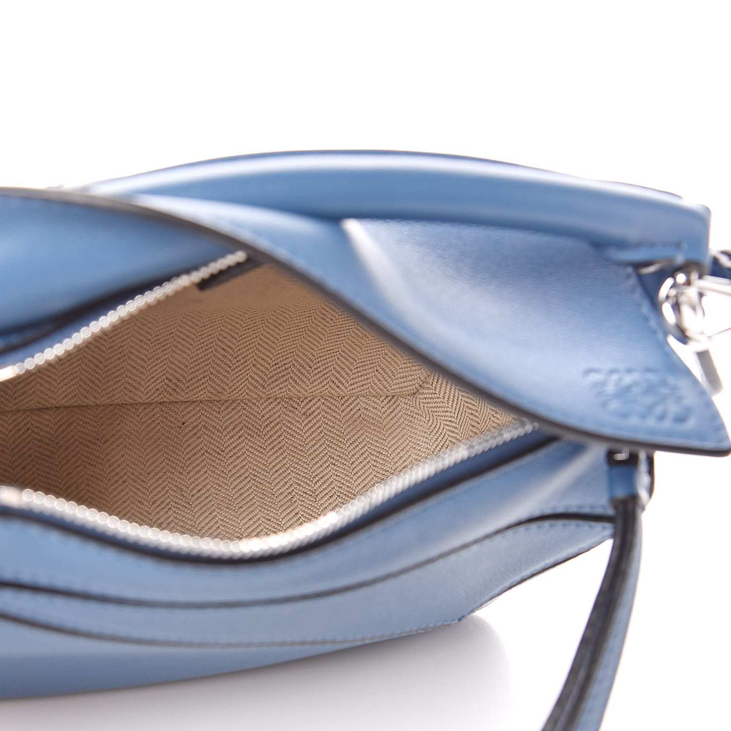 Loewe Calfskin Mini Puzzle Bag Blue 5 of 9