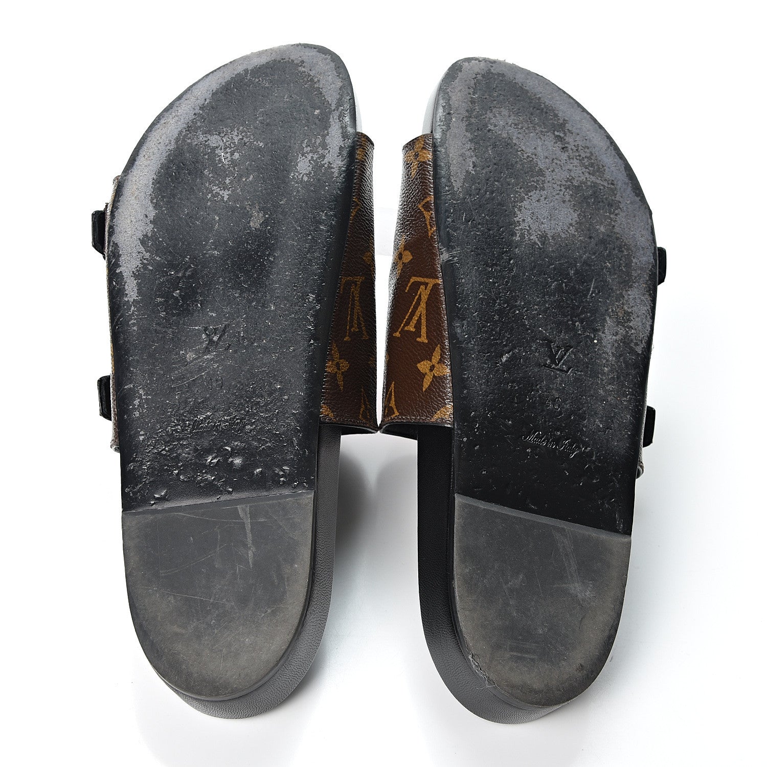 Louis Vuitton Monogram Patch Work World Tour Bom Dia Flat Mule 40 Black 7 of 11