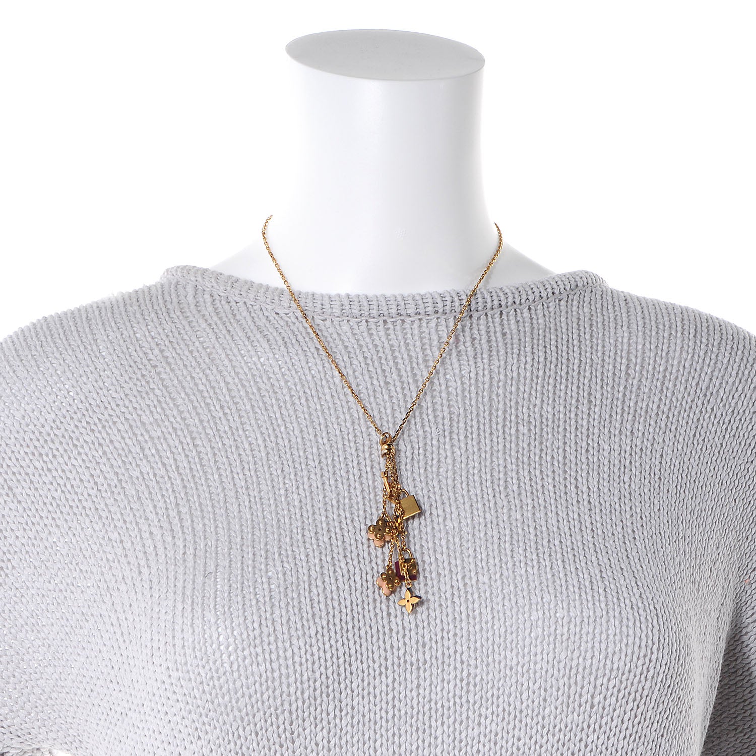 Louis Vuitton Sweet Charms Sautoir Necklace Gold 2 of 5