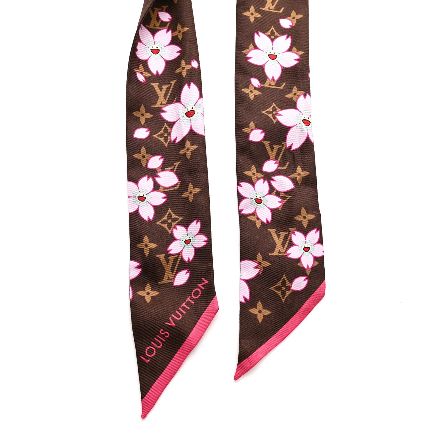 LV X TM Silk Monogram Cherry Blossom BB Bandeau Tan
