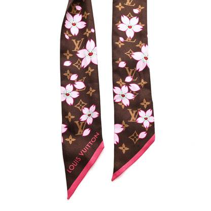 Louis Vuitton LV X TM Silk Monogram Cherry Blossom BB Bandeau Tan 2 of 3