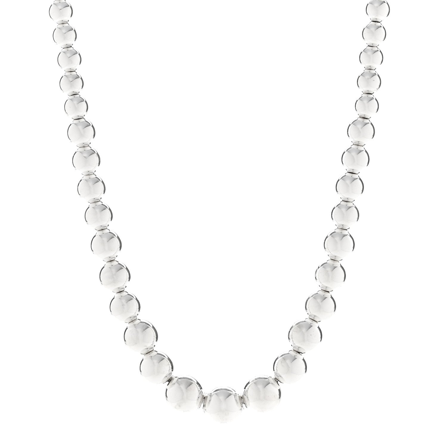 Tiffany Sterling Silver HardWear Graduated Ball Necklace 1 of 5