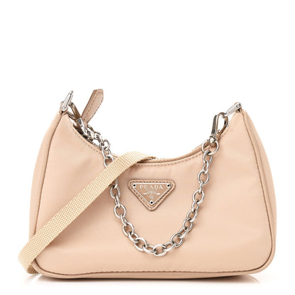 Prada Tessuto Nylon Saffiano Mini Re-Edition 2000 Shoulder Bag Cammeo 1 of 8