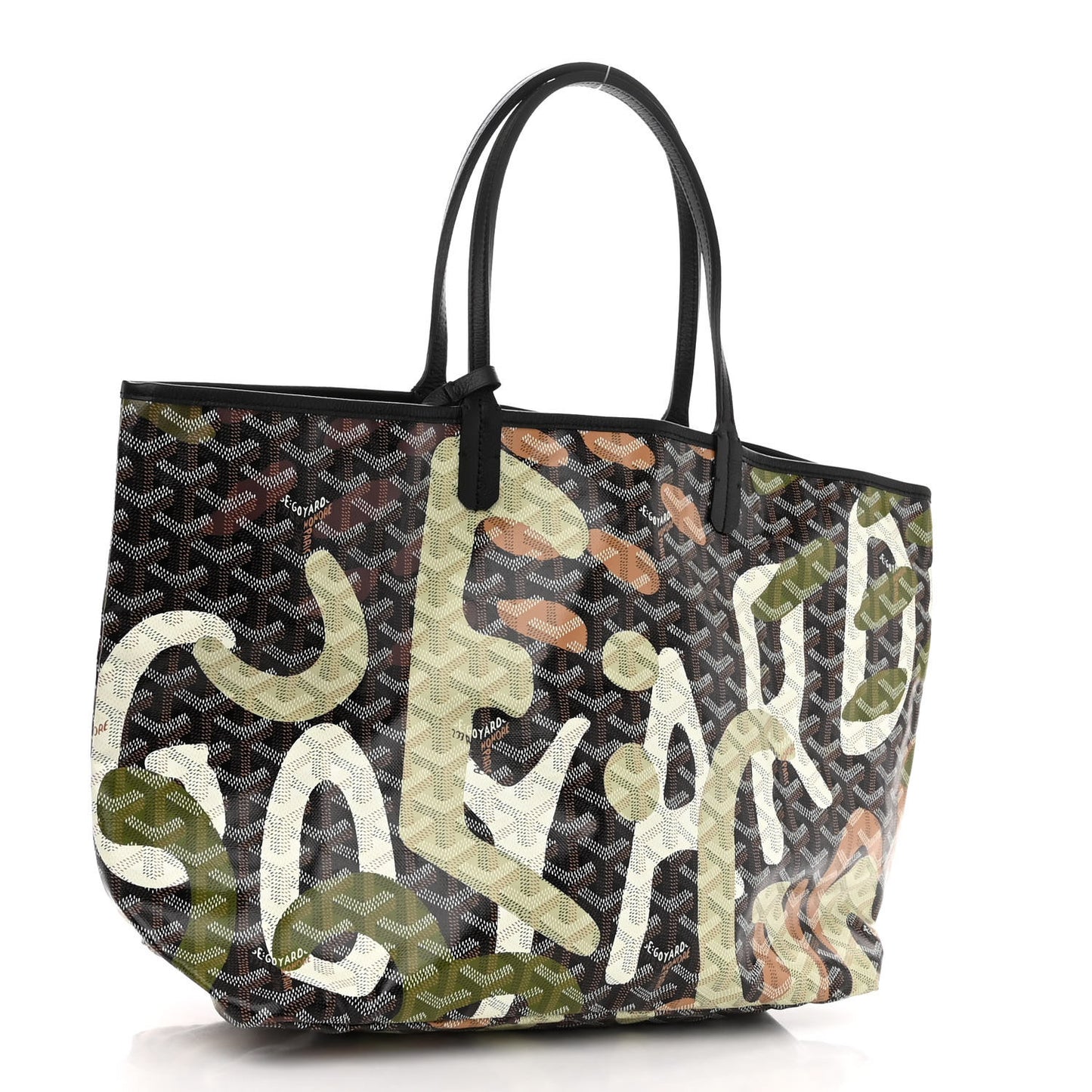 Goyardine Saint Louis Lettres Camouflage PM Black Green