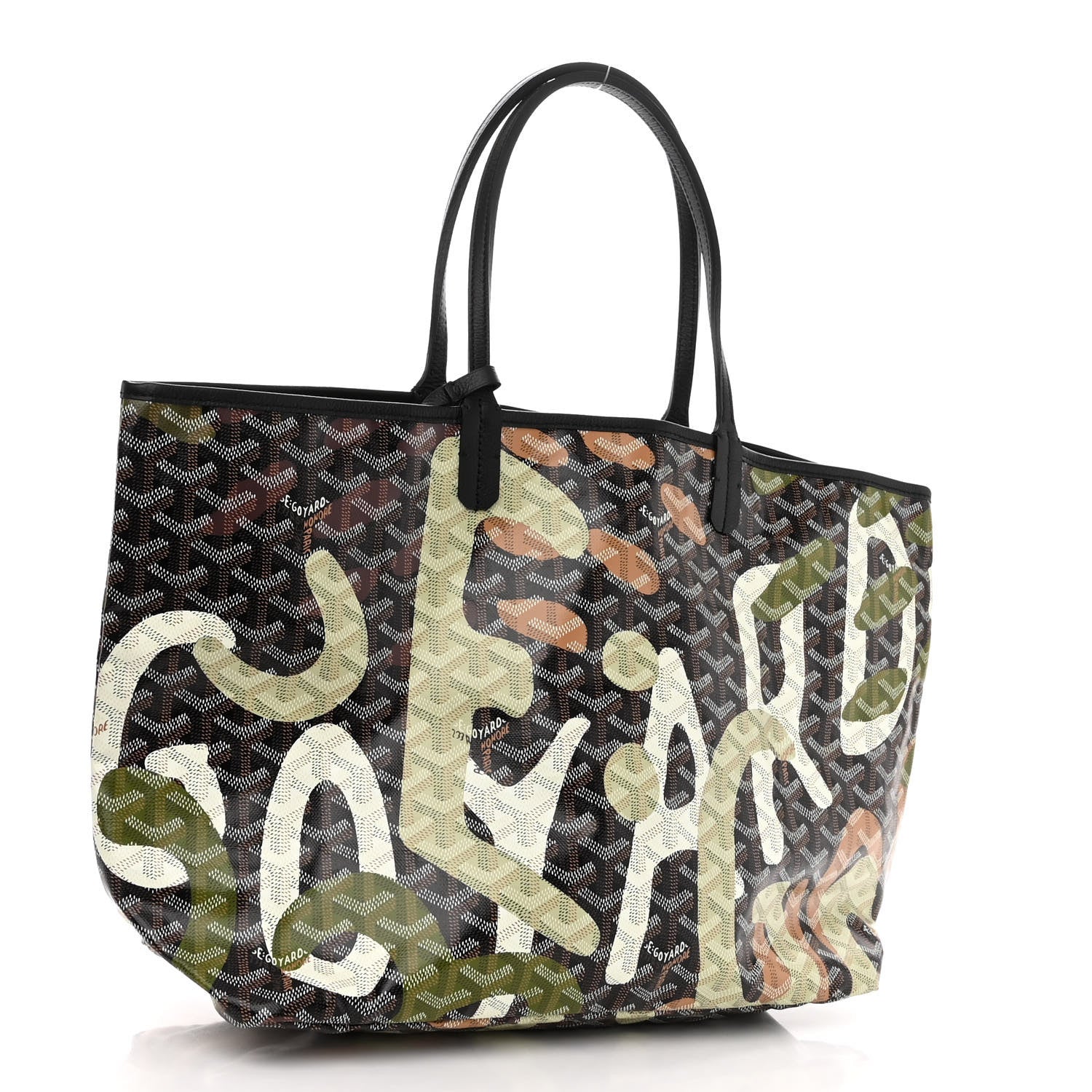 Goyard Goyardine Saint Louis Lettres Camouflage PM Black Green 4 of 11