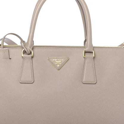 Prada Saffiano Medium Galleria Double Zip Tote Pomice 13 of 15