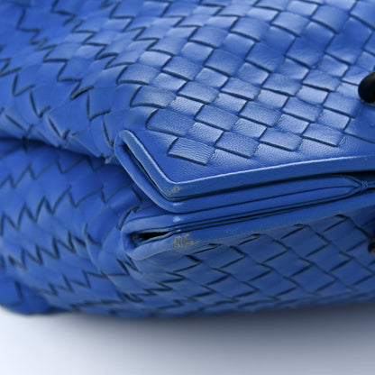 Bottega Veneta Nappa Intrecciato Small Accordion Tote Blue 13 of 19