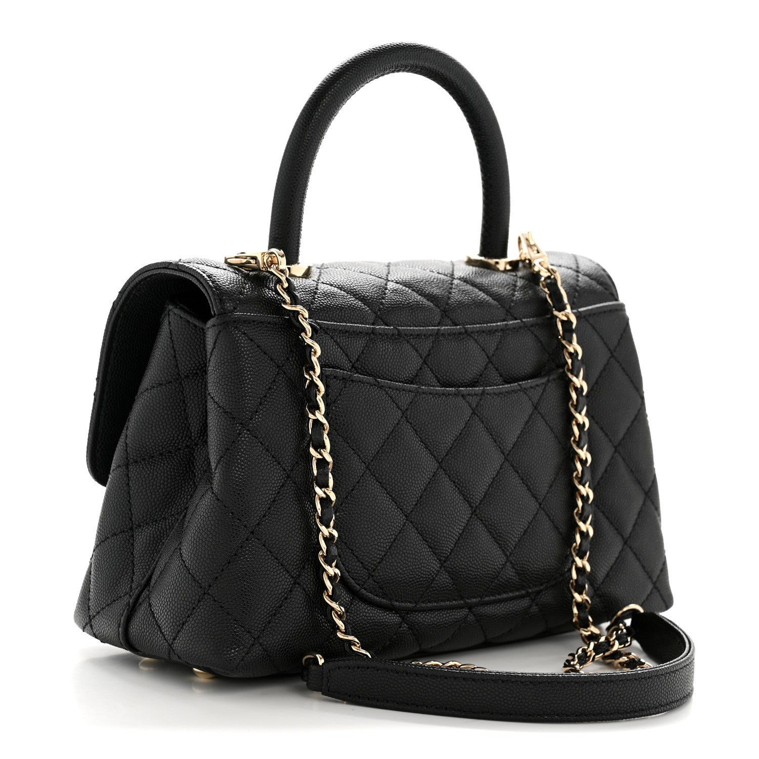 Chanel Caviar Quilted Mini Coco Handle Flap Black 3 of 14