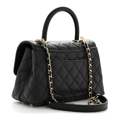 Chanel Caviar Quilted Mini Coco Handle Flap Black 3 of 14