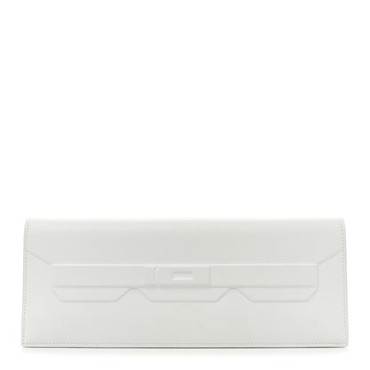 Hermes Swift Shadow Clutch 29 White 1 of 10